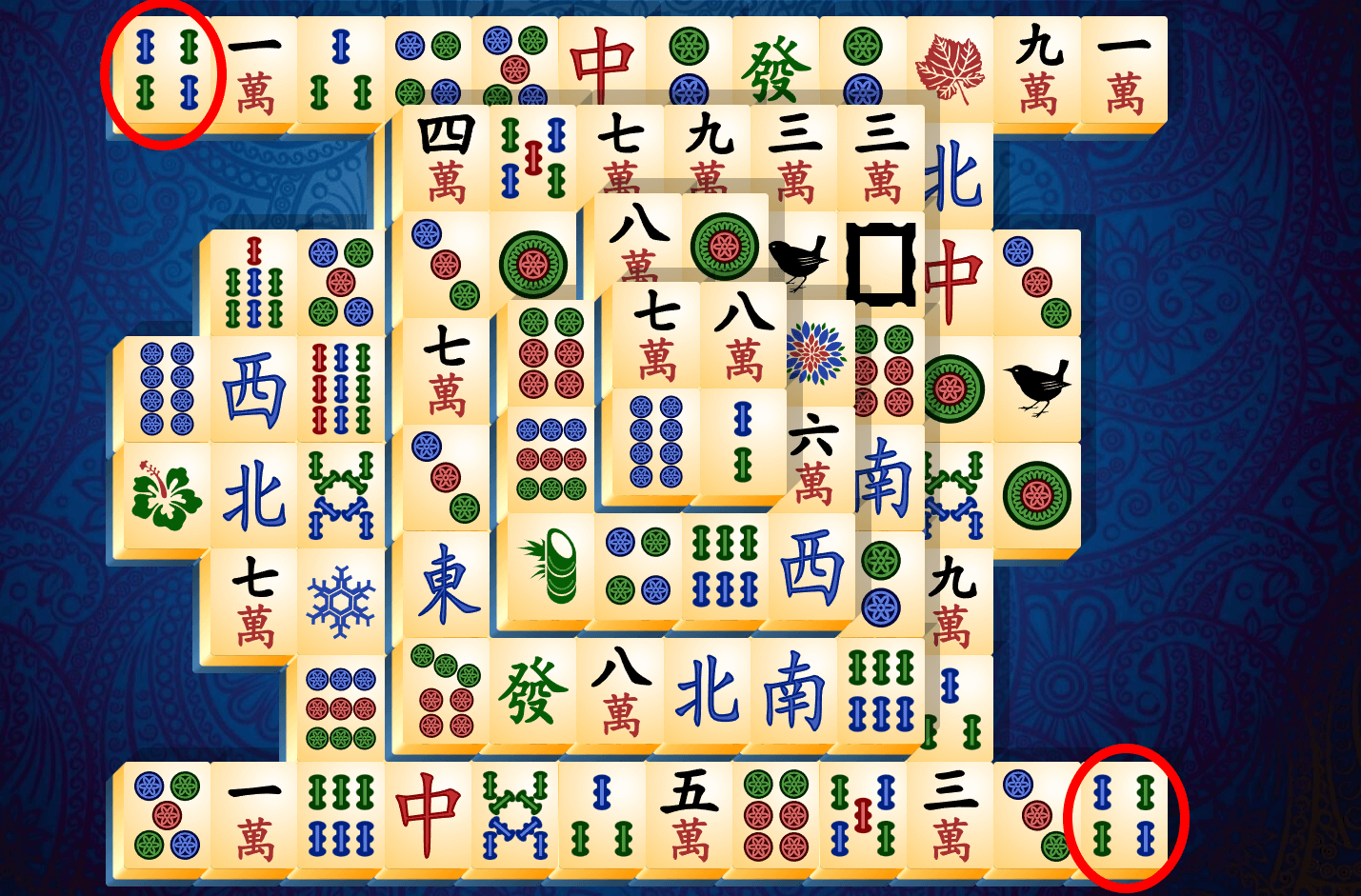 Mahjong Patience-handleiding, stap 5